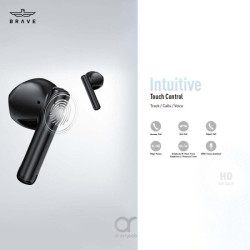 Brave Harmony E-25 TWS Wireless Earphone Black