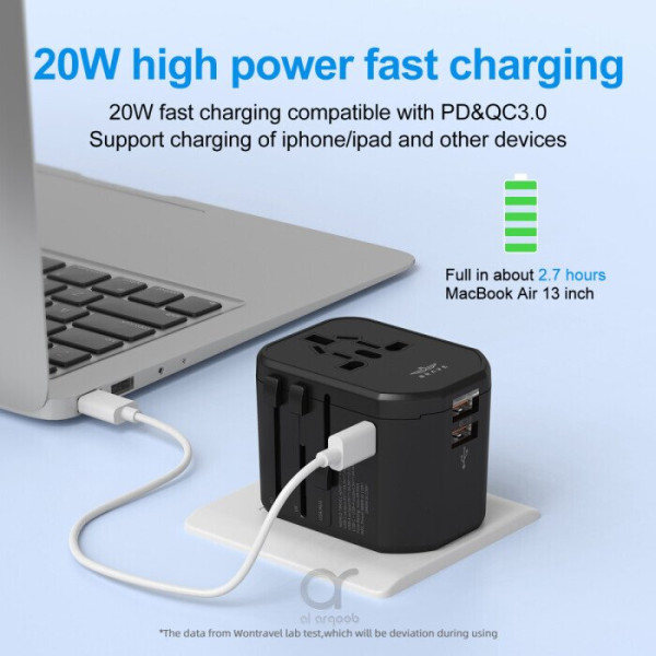 Brave 20W 3 Port Fast Travel Charger BTC-33