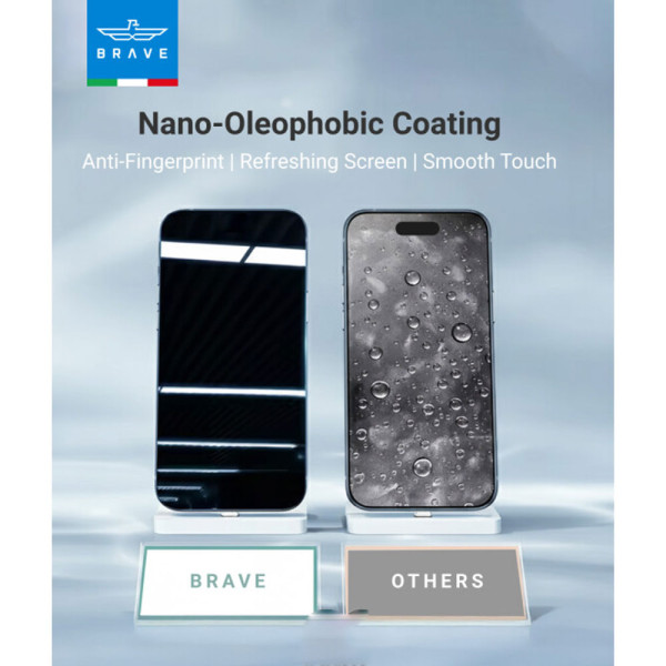 Brave iPhone 17 Air Privacy Tempered Glass Screen Protector - 9H Hardness, Full Coverage, Anti-Fingerprint- Privacy