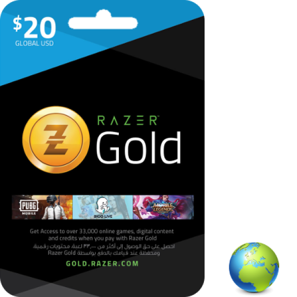 Razer Gold USD 20 Retail (Digital Code)