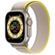 Apple Watch Ultra Titanium Case with Yellow/Beige Trail Loop 49mm GPS + Cellular S/M