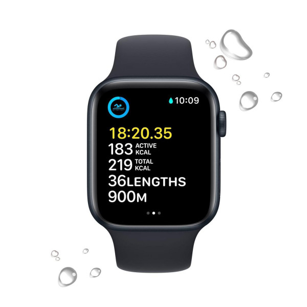 Apple Watch SE 2 (2022) GPS 40mm Midnight Aluminum Case with Midnight Sport Band in Qatar
