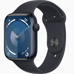 Apple Watch Series 9 GPS 45mm Midnight Aluminium Case with Midnight Sport Band - M/L