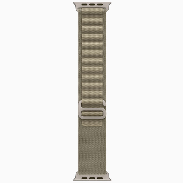 Apple Watch Ultra 2 GPS + Cellular, 49mm Titanium Case with Olive Alpine Loop - Large,(MRF03)