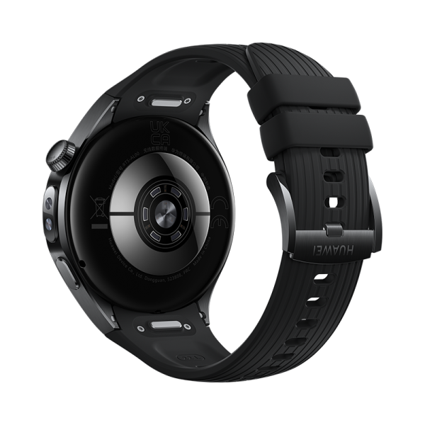 Huawei Watch 5 46MM LTE Black - Stainless Steel Case Black Fluoroelastomer Strap 