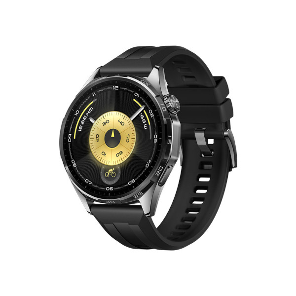 HUAWEI WATCH GT 6 46MM BLACK FLUOROELASTOMER STRAP BLACK + Strap