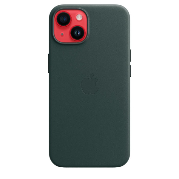 iPhone 14 Leather Case with MagSafe - Forest Green in Qatar