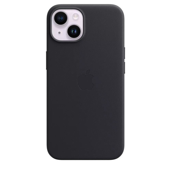iPhone 14 Leather Case with MagSafe - Midnight-MPP43ZE/A