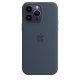 iPhone 14 Pro Max Silicone Case with MagSafe - Storm Blue in Qatar