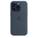 iPhone 15 Pro Silicone Case with MagSafe - Storm Blue MT1D3ZM/A