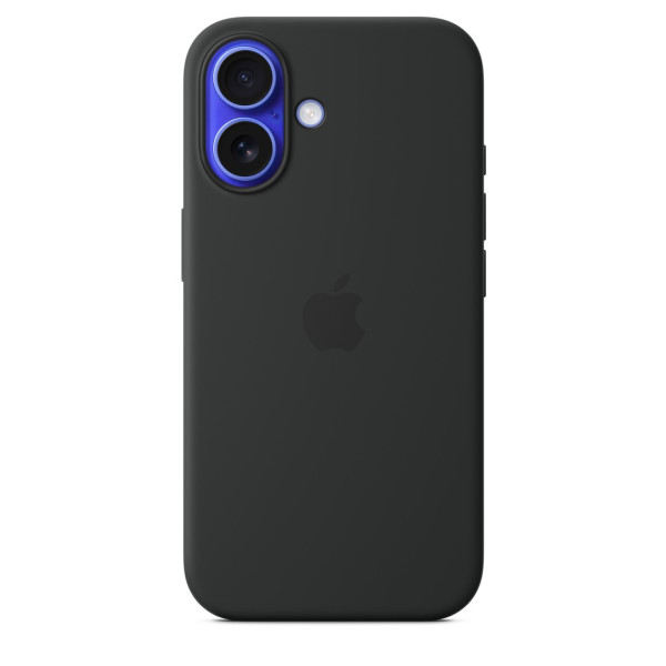 Buy Online iPhone 16 Silicone Case with MagSafe Black in Qatar
