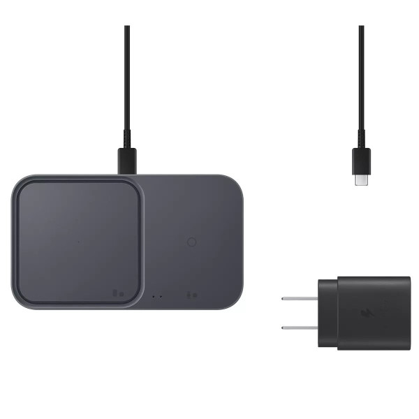 Buy Online Samsung Super Fast Wireless Charger Duo 15W - Black in Qatar