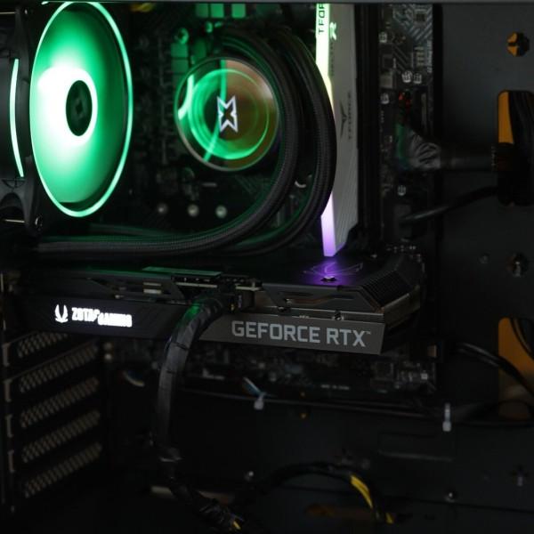 Gaming PC / Intel Core i5 12400 / H610 / 650W / Liquid Cooler /16GB Ram / 1TB SSD / Mid tower / Windows 10 Home Gaming PC / Intel Core i5 12400 / H610 / 650W / Liquid Cooler /16GB Ram / 1TB SSD / Mid tower / Windows 10 Home