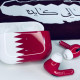 Painted Apple Airpods Pro By Switch Qatar Flag
