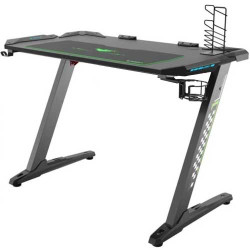 Eureka Ergonomic Z1-S Gaming Desk With Led Lights- Black Erk-Edk-Z1S