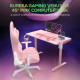 Eureka Gaming Venus I1S 44" Pink Gaming Computer Desk Erk-I44-Pk-V1