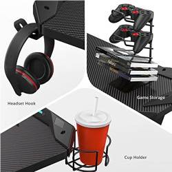 Eureka Ergonomic Gamer'S Gear Rack Bundle - Cup Holder, Headset Hook & Controller Rack Erk-Ca-3R