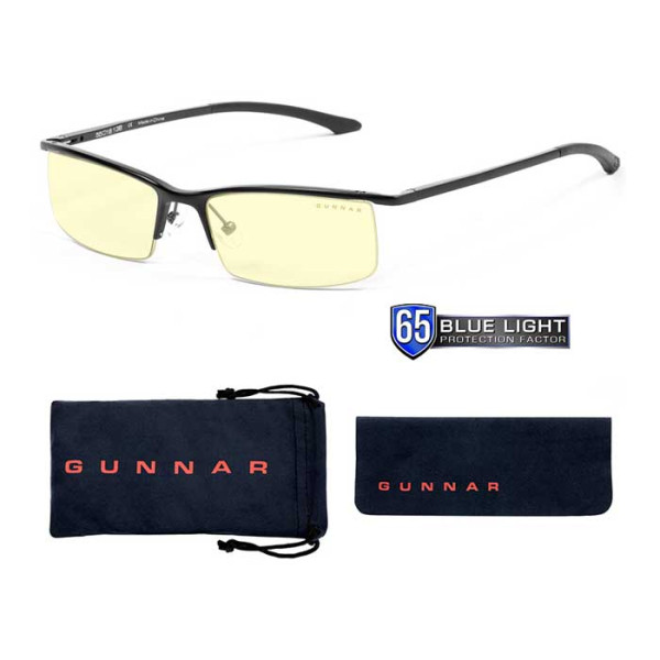 Gunnar Emissary Computer Glasses (Onyx Frame, Amber Lens Tint)