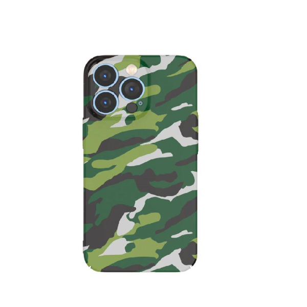 Green Pc Camouflage Case For Iphone 13 Pro