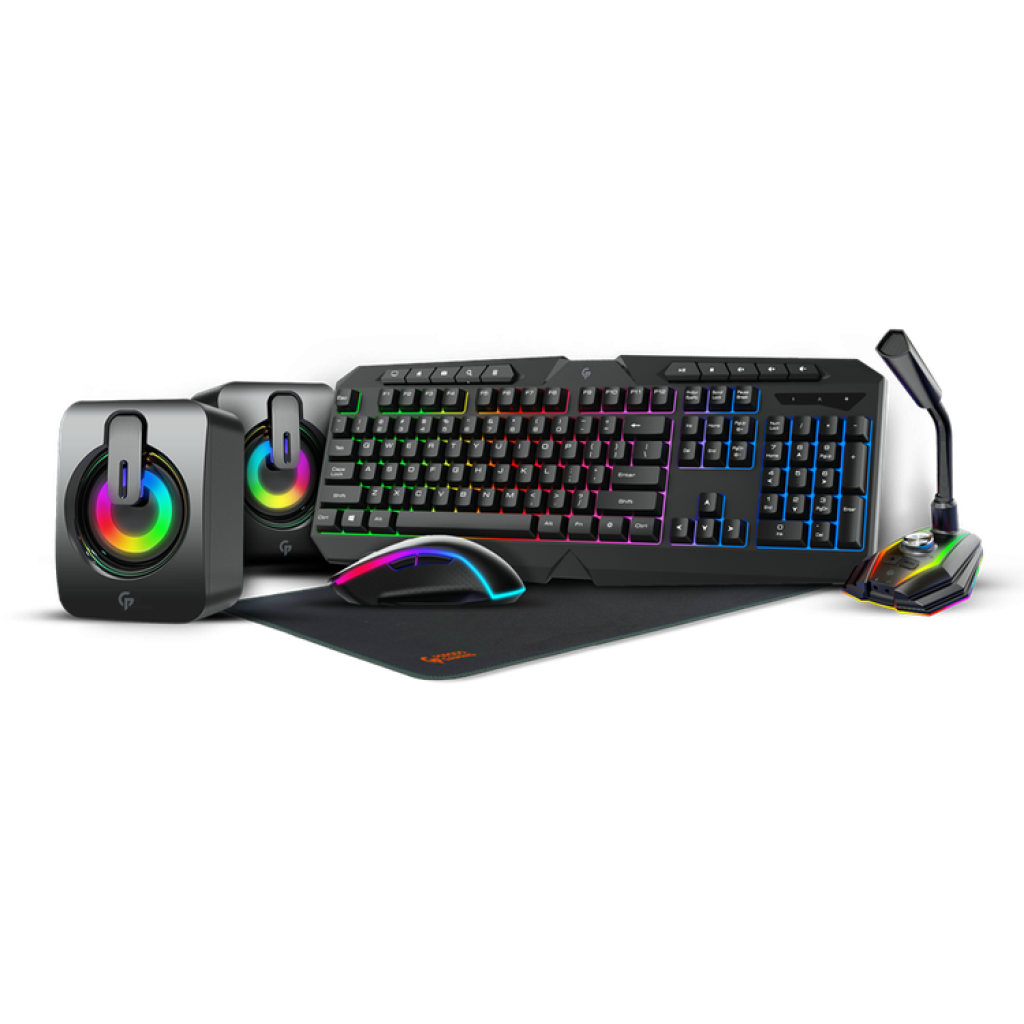Buy Online Porodo Gaming 5 In 1 Ultimate Gaming Kit Black in Qatar