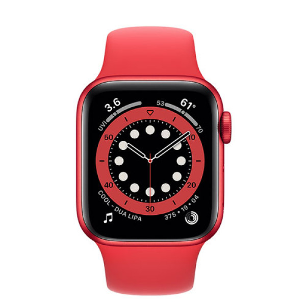 Apple Watch Series 6 Gps + Cellular, 44Mm Product(Red) Aluminium Case With Product(Red) Sport Band /M09C3