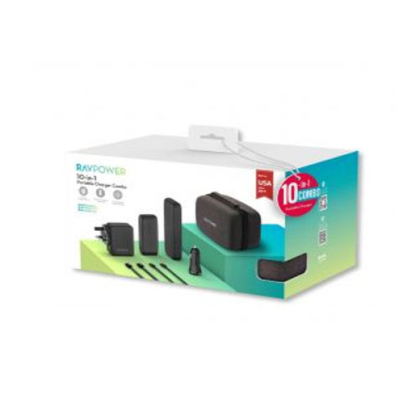 RAVPower 10 in 1 Portable Charger Combo – Black