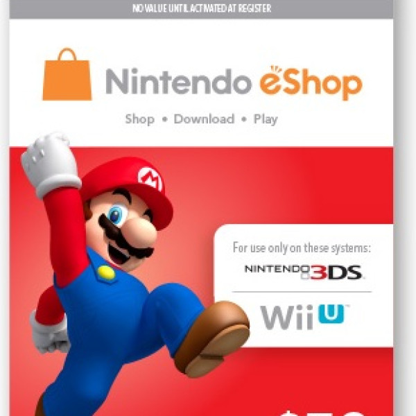 Nintendo Eshop Cards 50$