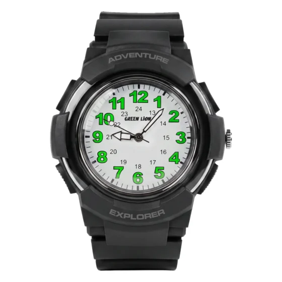 Green Lion Explorer Kids Analog Watch with Find My Tracker