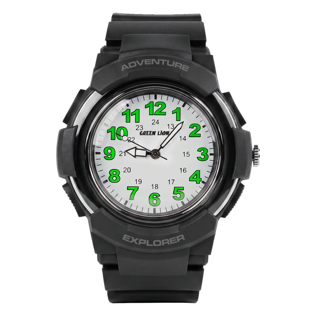 Green Lion Explorer Kids Analog Watch with Find My Tracker