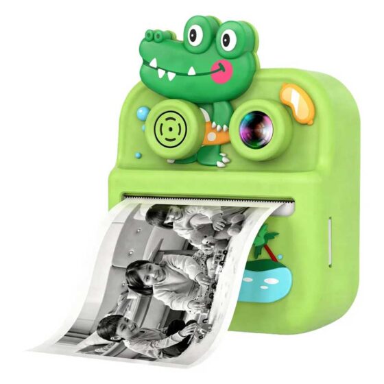 Green Lion Little Click Instant Print Camera with 2.4-inch Screen & Dual Lens