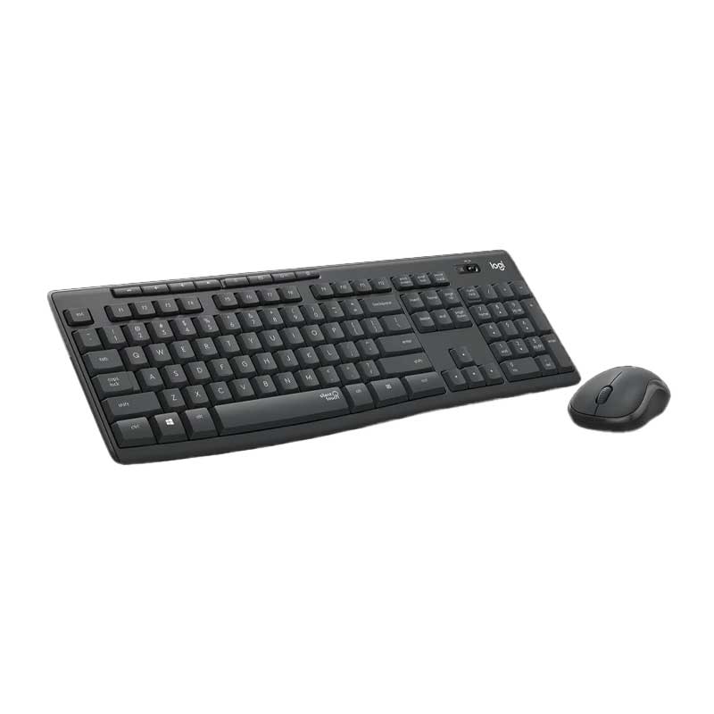 طقم لوحة مفاتيح وماوس لاسلكي صامت Logitech MK295 – إنجليزي/عربي