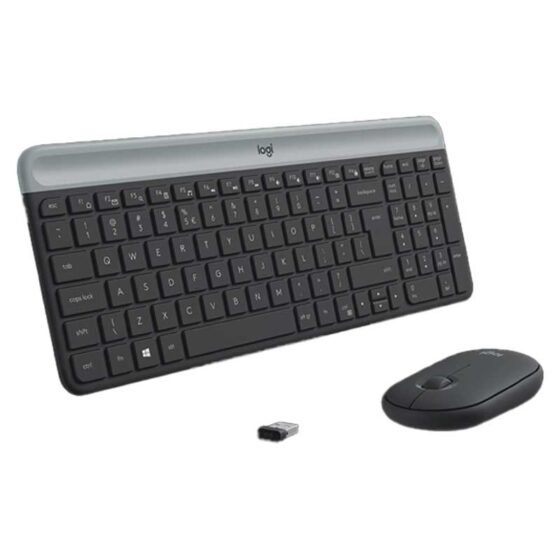 Logitech MK470 Slim Wireless Keyboard and Mouse Combo – English/Arabic