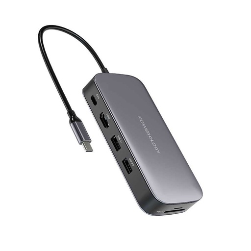 Powerology 256GB USB-C Hub & SSD Drive All-in-One PD 100W