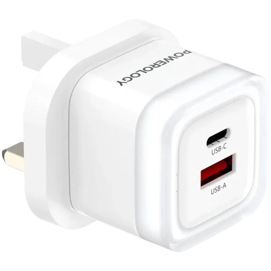 Powerology Dual-Port Fast Charging Adapter PD 35W