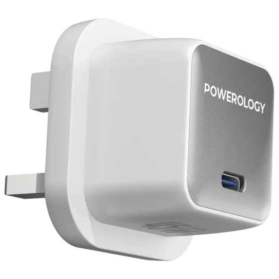 Powerology QX 45W Pocket-Sized GaN Adapter with Type-C Cable
