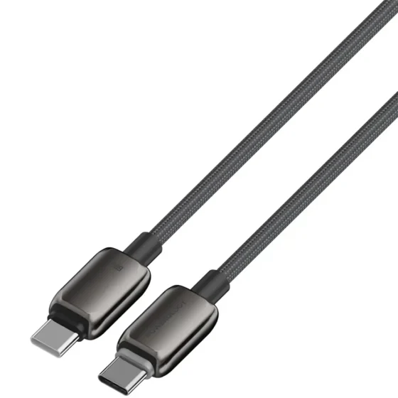 Powerology Zinco Series USB-C to USB-C Cable 60W – Dark Gray