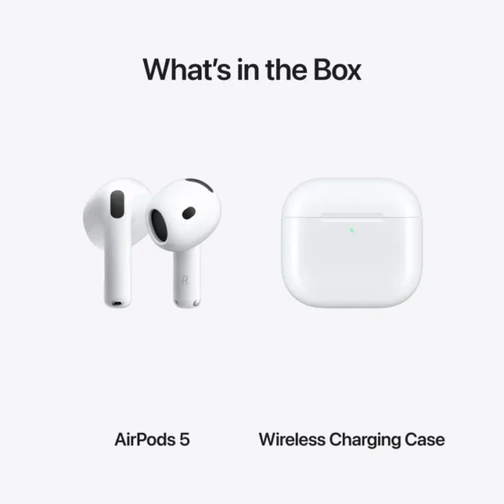 Apple AirPods 5 with Wireless Charging Case (MKFT4ZE/A)